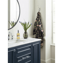 5&#45;1/2&quot; x 5&#45;1/2&quot; Adare Double Prong Decorative Wall Hook, Matte Black Finish - Alt Image 2