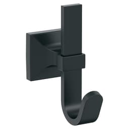 3-15/16&quot; x 3-15/16&quot; Burbank Single Prong Decorative Wall Hook, Matte Black Main - Image