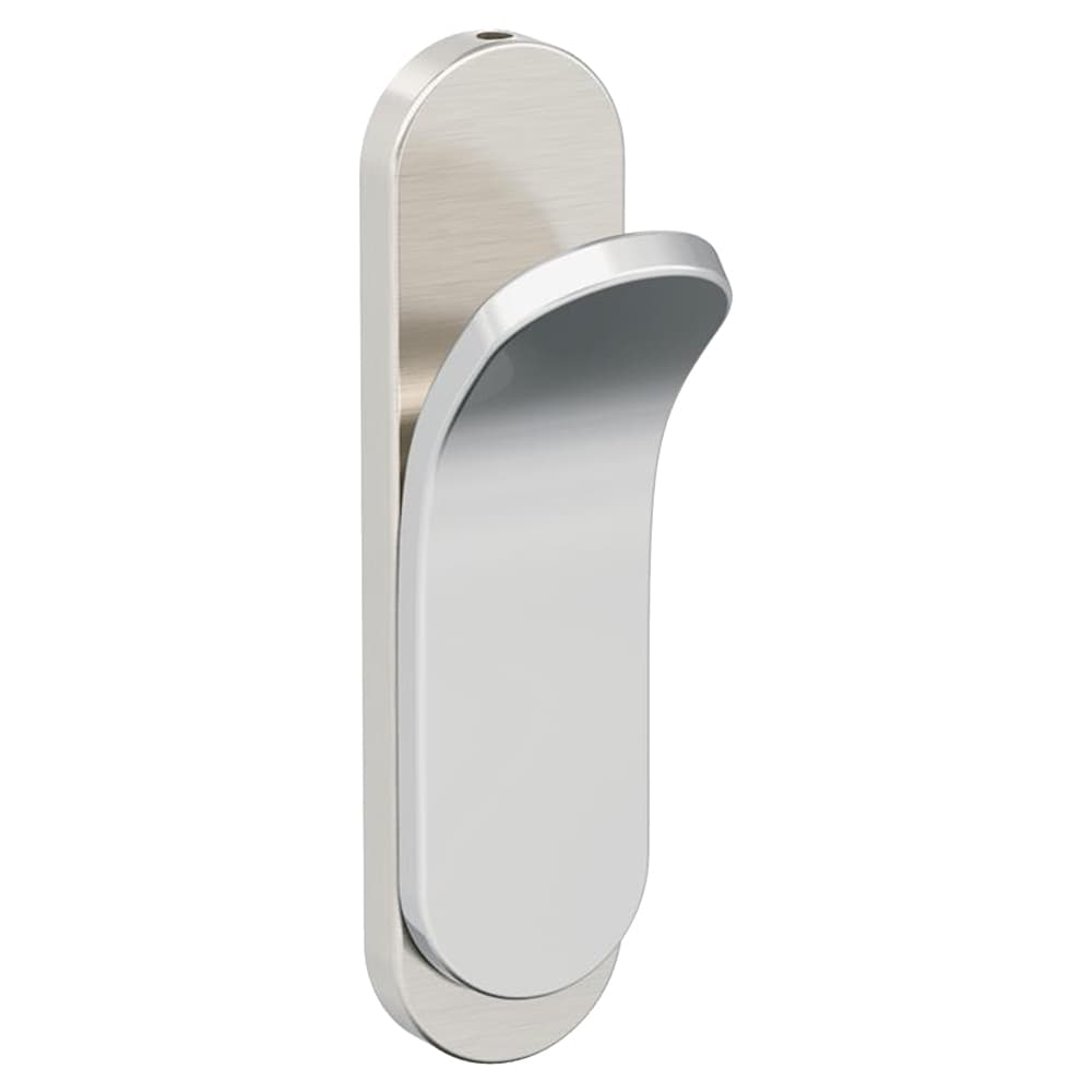 5-1/8&quot; x 5-1/8&quot; Unison Single Prong Decorative Wall Hook, Matte Black Alt 1 - Image