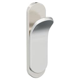 5-1/8&quot; x 5-1/8&quot; Unison Single Prong Decorative Wall Hook, Matte Black Alt 1 - Image