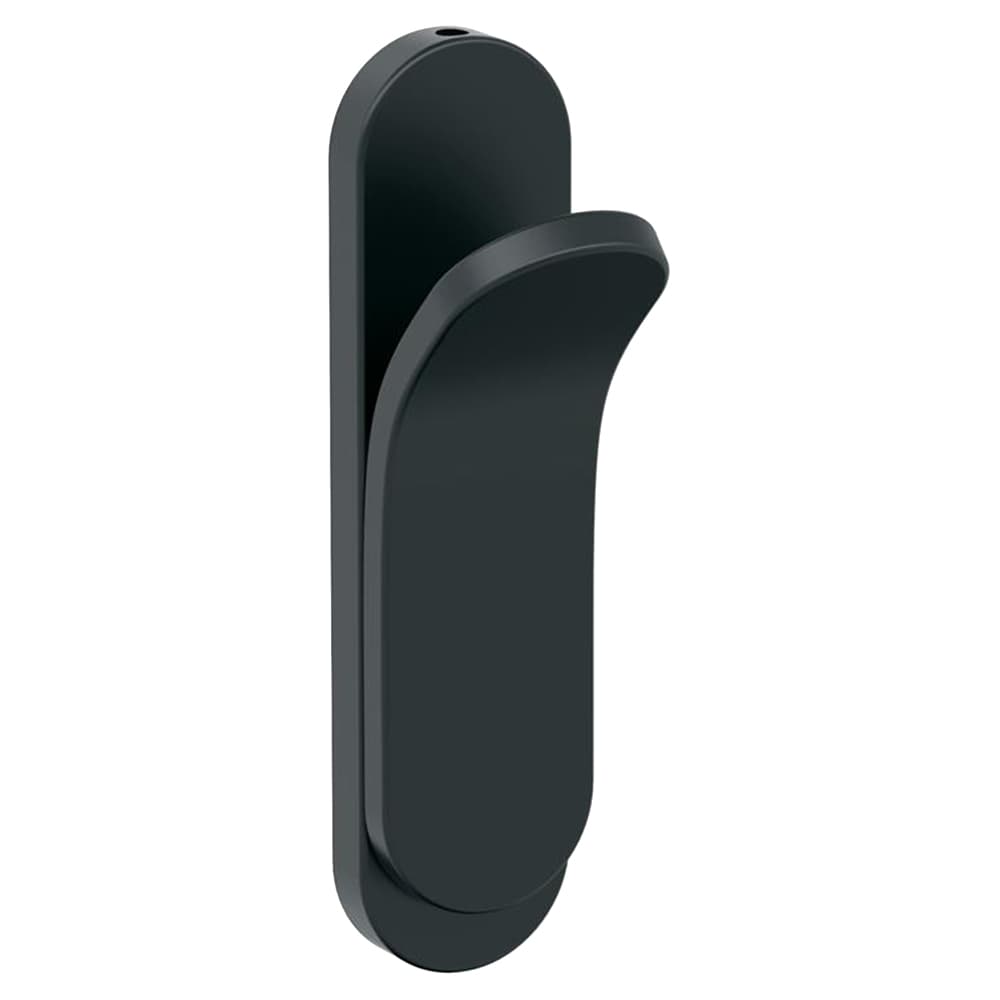 5-1/8&quot; x 5-1/8&quot; Unison Single Prong Decorative Wall Hook, Matte Black Main - Image