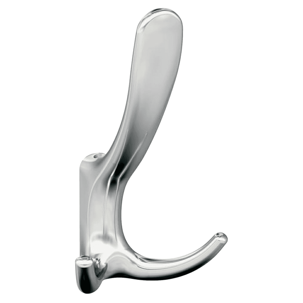 4-15/16&quot; x 4-15/16&quot; Finesse Triple Prong Decorative Wall Hook, Matte Black Alt 1 - Image