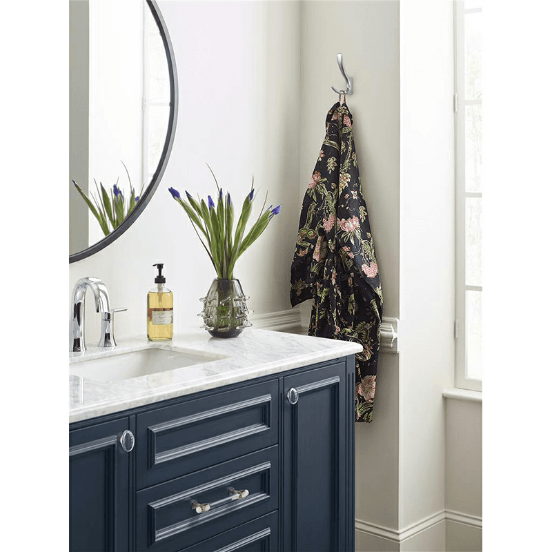 4-15/16&quot; x 4-15/16&quot; Finesse Triple Prong Decorative Wall Hook, Matte Black Alt 2 - Image