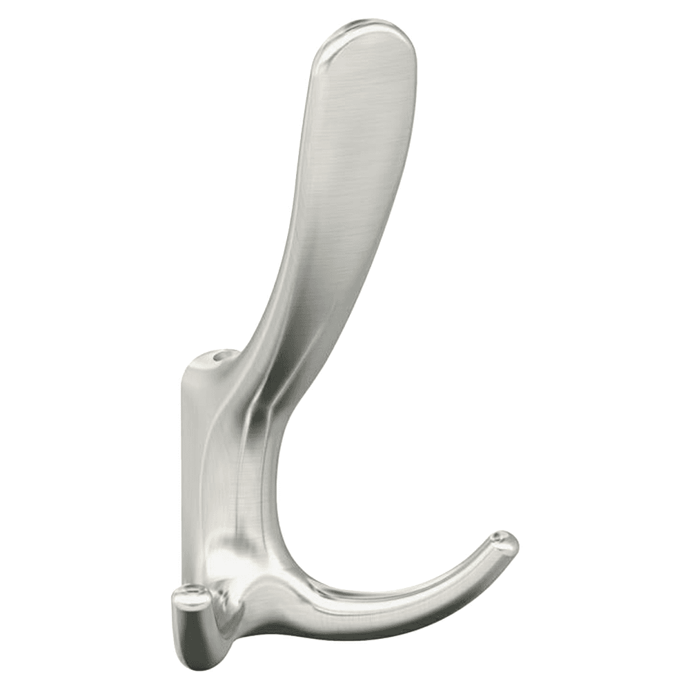 4-15/16&quot; x 4-15/16&quot; Finesse Triple Prong Decorative Wall Hook, Satin Nickel Main - Image