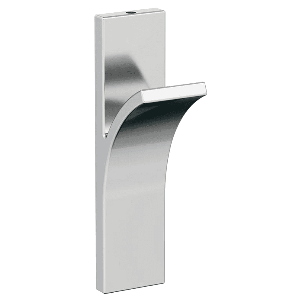 5-1/8&quot; x 5-1/8&quot; Apex Single Prong Decorative Wall Hook, Satin Nickel Alt 1 - Image