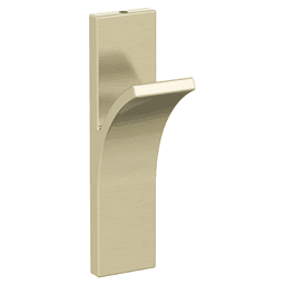 5-1/8&quot; x 5-1/8&quot; Apex Single Prong Decorative Wall Hook, Golden Champagne Main - Image