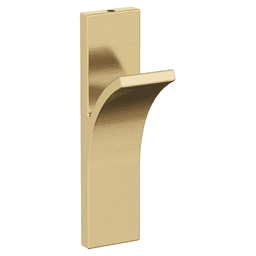 5-1/8&quot; x 5-1/8&quot; Apex Single Prong Decorative Wall Hook, Champagne Bronze Main - Image