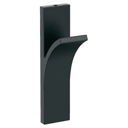 5-1/8&quot; x 5-1/8&quot; Apex Single Prong Decorative Wall Hook, Matte Black Main - Image