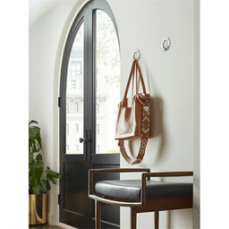 3&quot; x 3&quot; Prismo Single Prong Decorative Wall Hook, Matte Black Alt 2 - Image