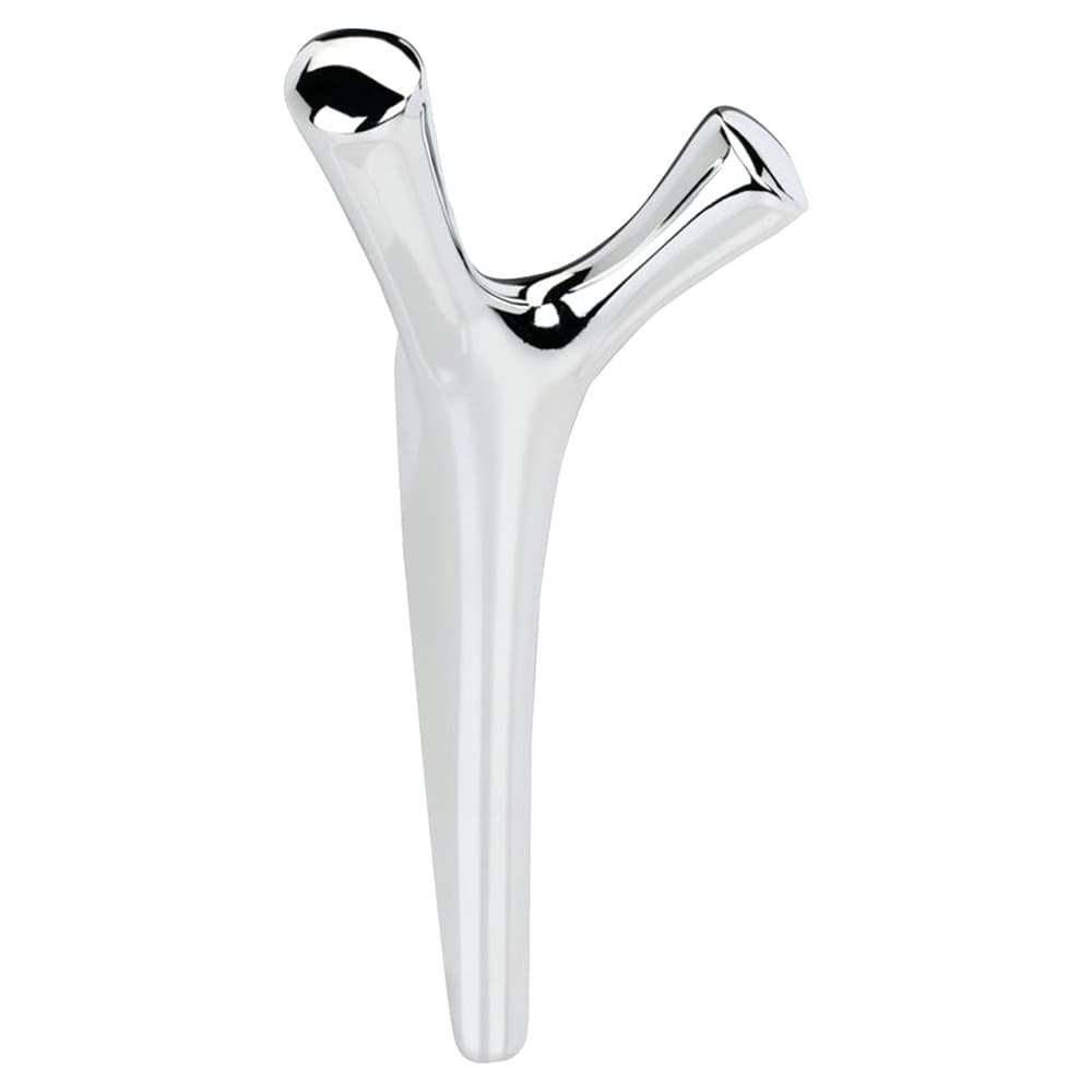 6-1/16&quot; x 6-1/16&quot; Kodiak Double Prong Decorative Wall Hook, Golden Champagne Alt 1 - Image