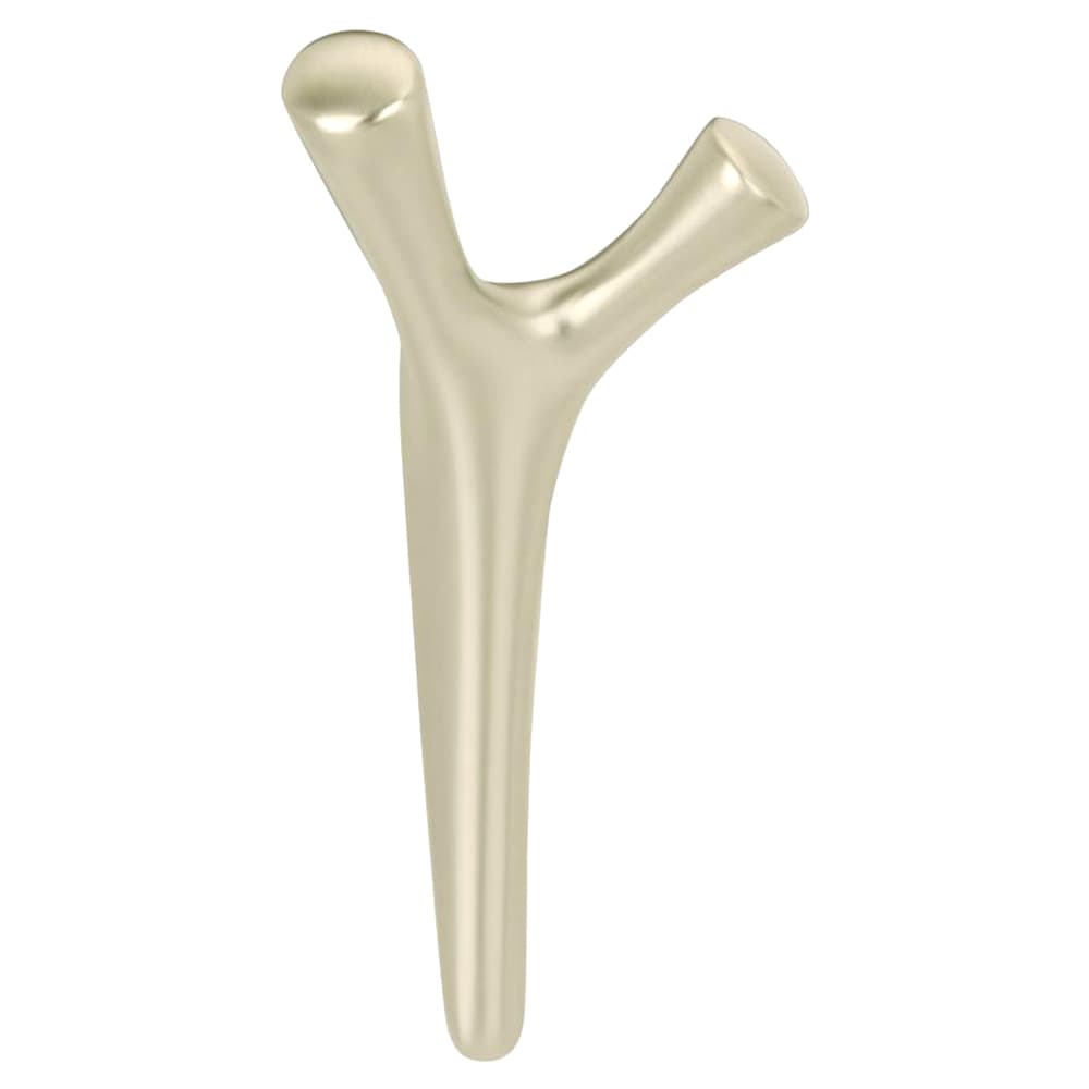 6-1/16&quot; x 6-1/16&quot; Kodiak Double Prong Decorative Wall Hook, Golden Champagne Main - Image