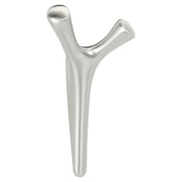 6-1/16&quot; x 6-1/16&quot; Kodiak Double Prong Decorative Wall Hook, Satin Nickel Main - Image