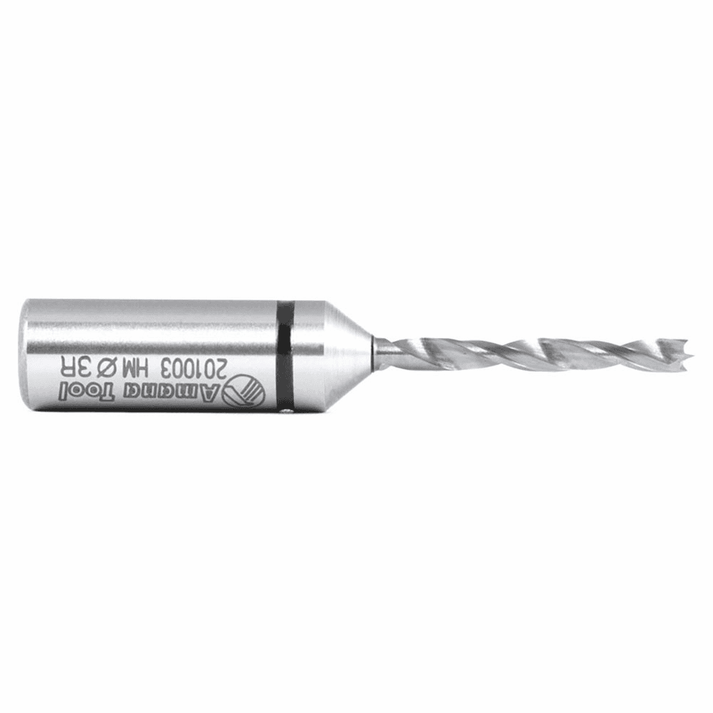 3mm x 57mm Cutting Edge Brad Point Boring Bit, Left Hand, 10mm Shank - Alt Image 1