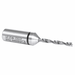 3mm x 57mm Cutting Edge Brad Point Boring Bit, Left Hand, 10mm Shank - Alt Image 2