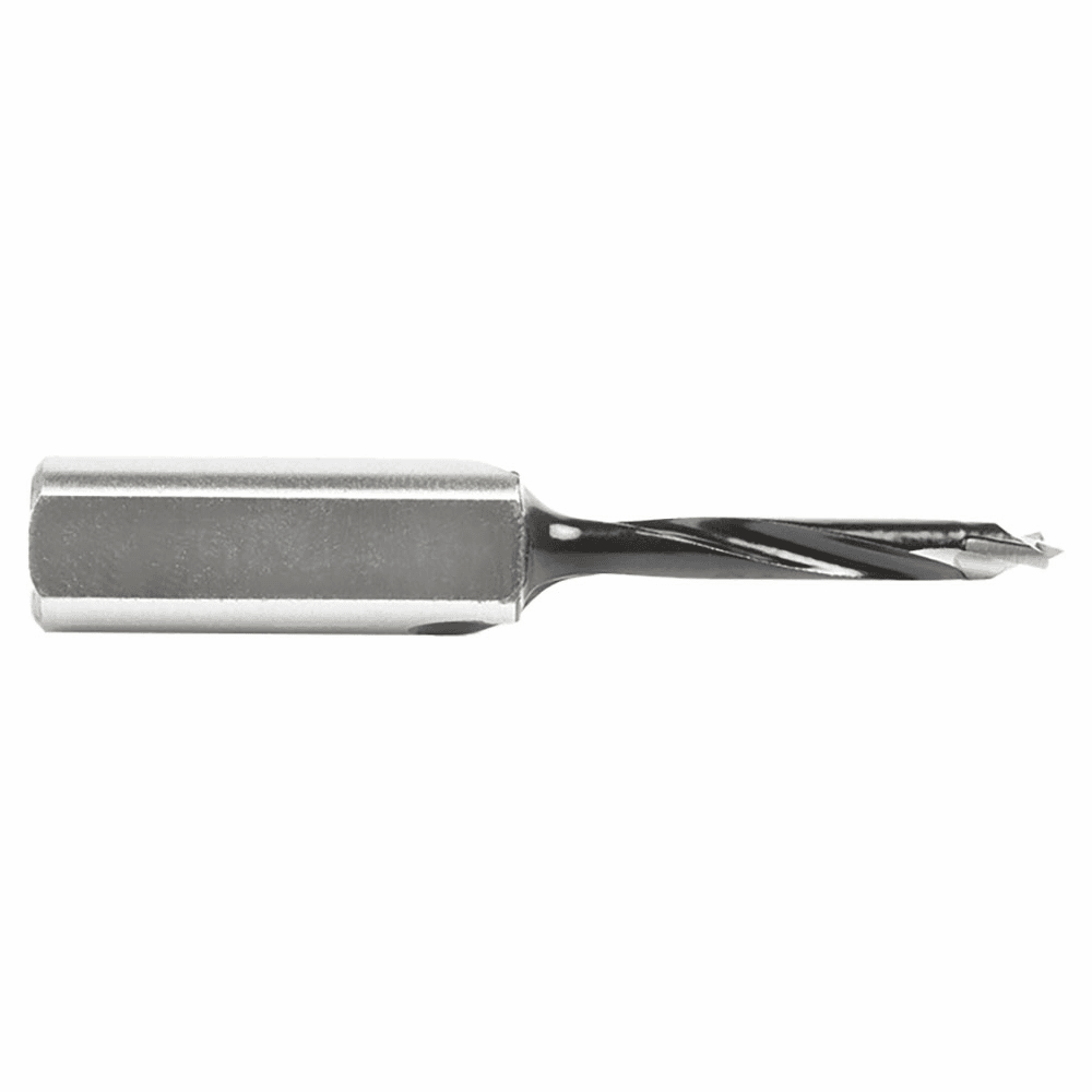 4mm x 57mm Brad Point Boring Bit, Left Hand, 10mm Shank - Alt Image 1