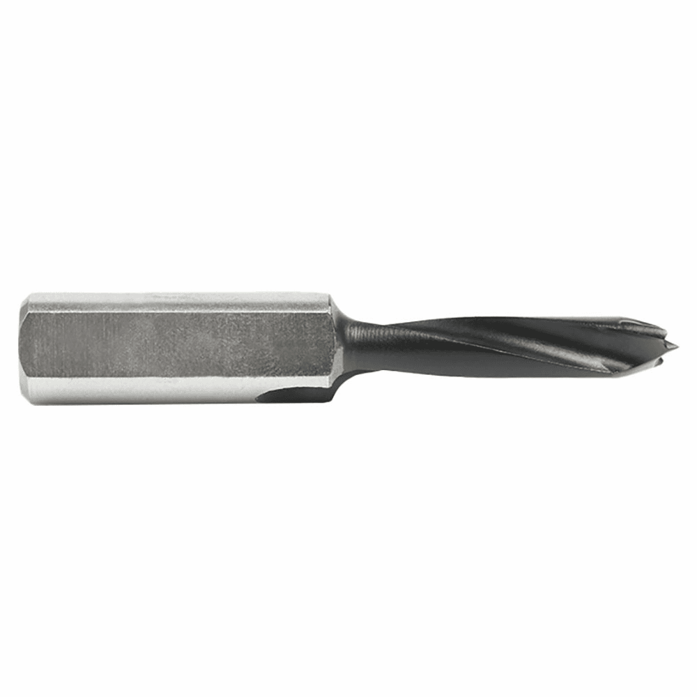 6mm x 57mm Brad Point Boring Bit, Left Hand, 10mm Shank - Alt Image 1