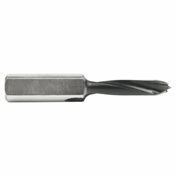 6mm x 57mm Brad Point Boring Bit, Left Hand, 10mm Shank - Alt Image 1