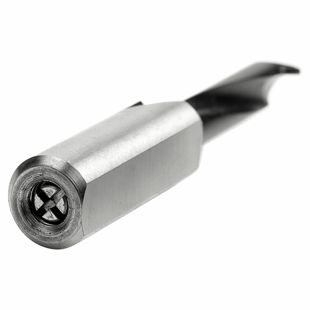 6mm x 57mm Brad Point Boring Bit, Left Hand, 10mm Shank - Alt Image 2
