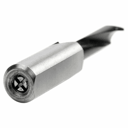 6mm x 57mm Brad Point Boring Bit, Left Hand, 10mm Shank - Alt Image 2