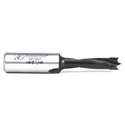1/4" x 57mm Brad Point Boring Bit, Right Hand, 10mm Shank - Alt Image 2