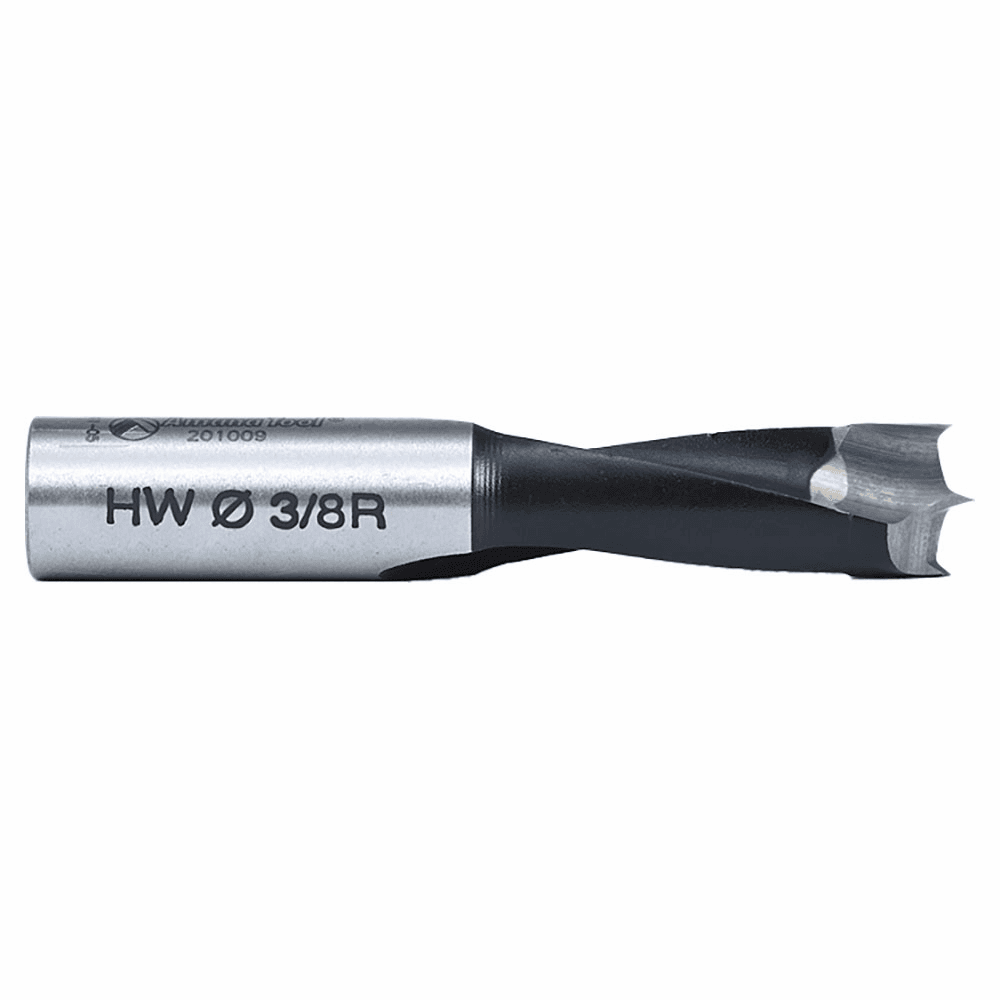 3/8" x 57mm Brad Point Boring Bit, Left Hand, 10mm Shank - Alt Image 2