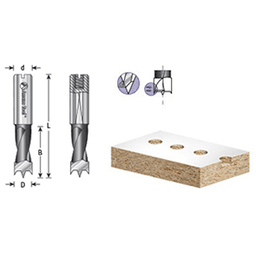 Professional Grade 10mm x 57mm Brad Point Boring Bit by Amana