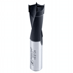 Amana 12mm x 57mm Brad Point Boring Bit with PTFE coating for cooler, longer-lasting cutting edge