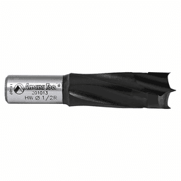 1/2" x 57mm Brad Point Boring Bit, Left Hand, 10mm Shank - Alt Image 1