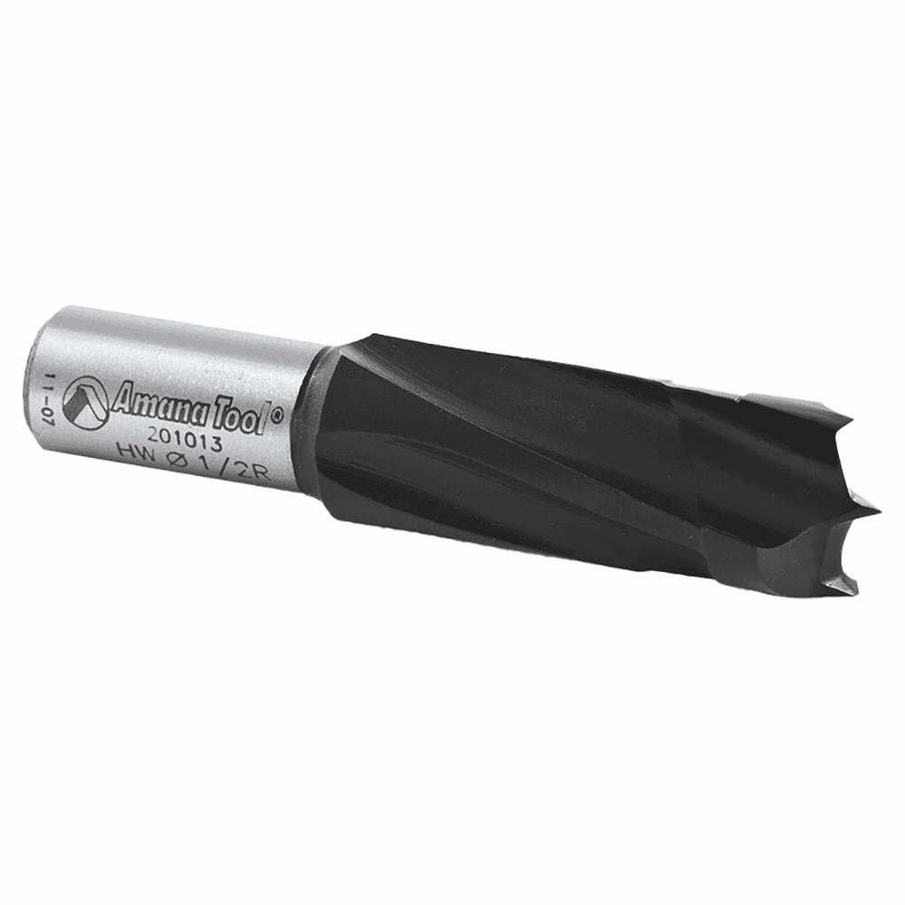 1/2" x 57mm Brad Point Boring Bit, Left Hand, 10mm Shank - Alt Image 3