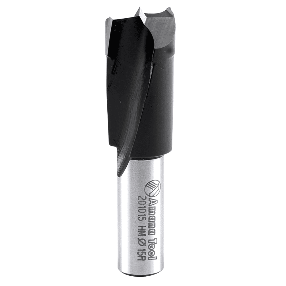 Amana 15mm x 57mm Brad Point Boring Bit - Right Hand - 10mm Shank