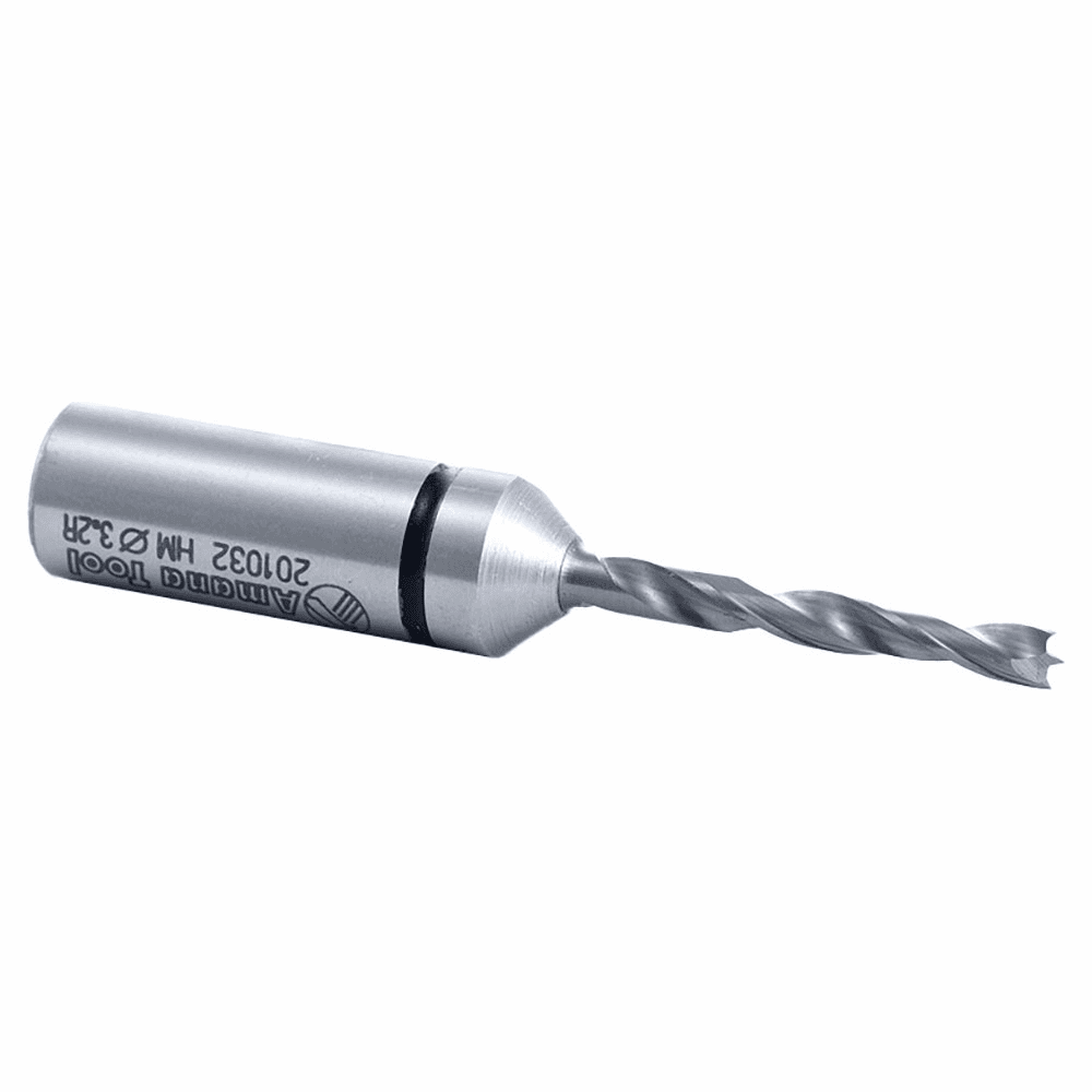 3.2mm x 57mm Brad Point Boring Bit, Left Hand, 10mm Shank - Alt Image 2