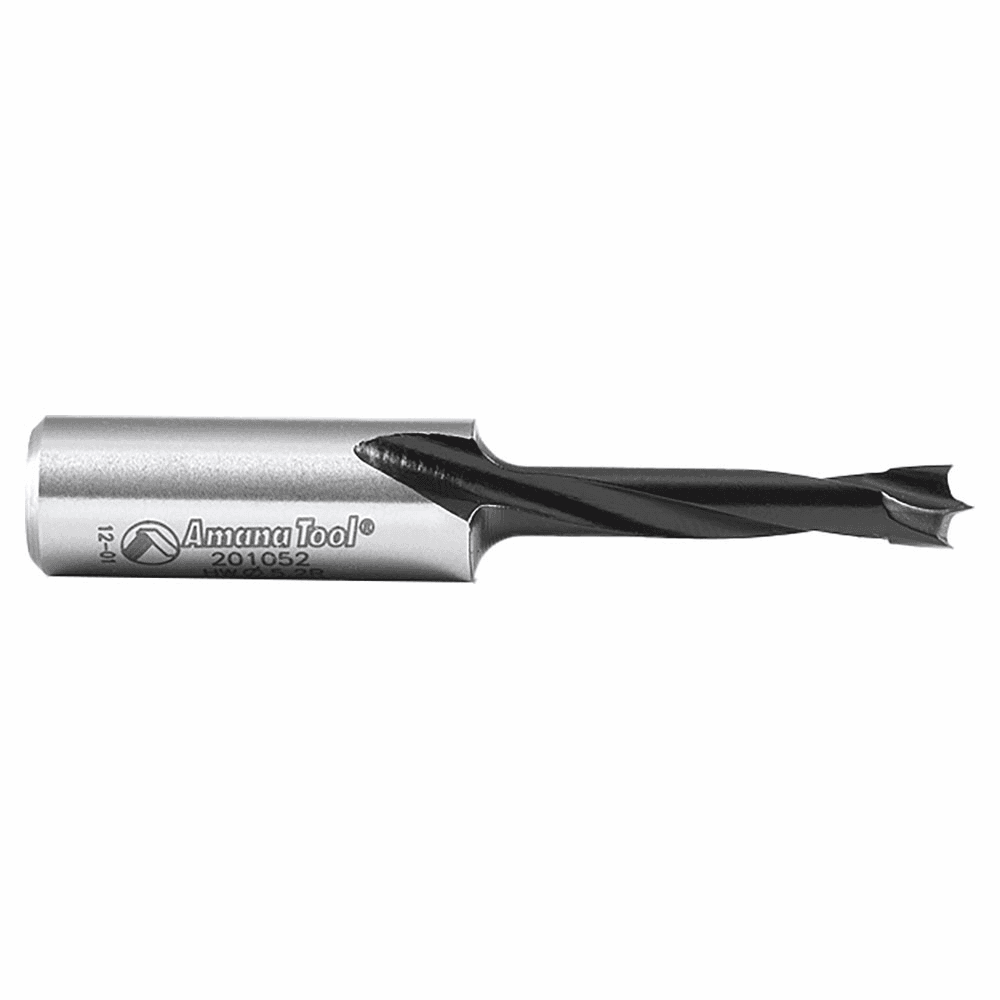 5.2mm x 57mm Brad Point Boring Bit, Left Hand, 10mm Shank - Alt Image 1