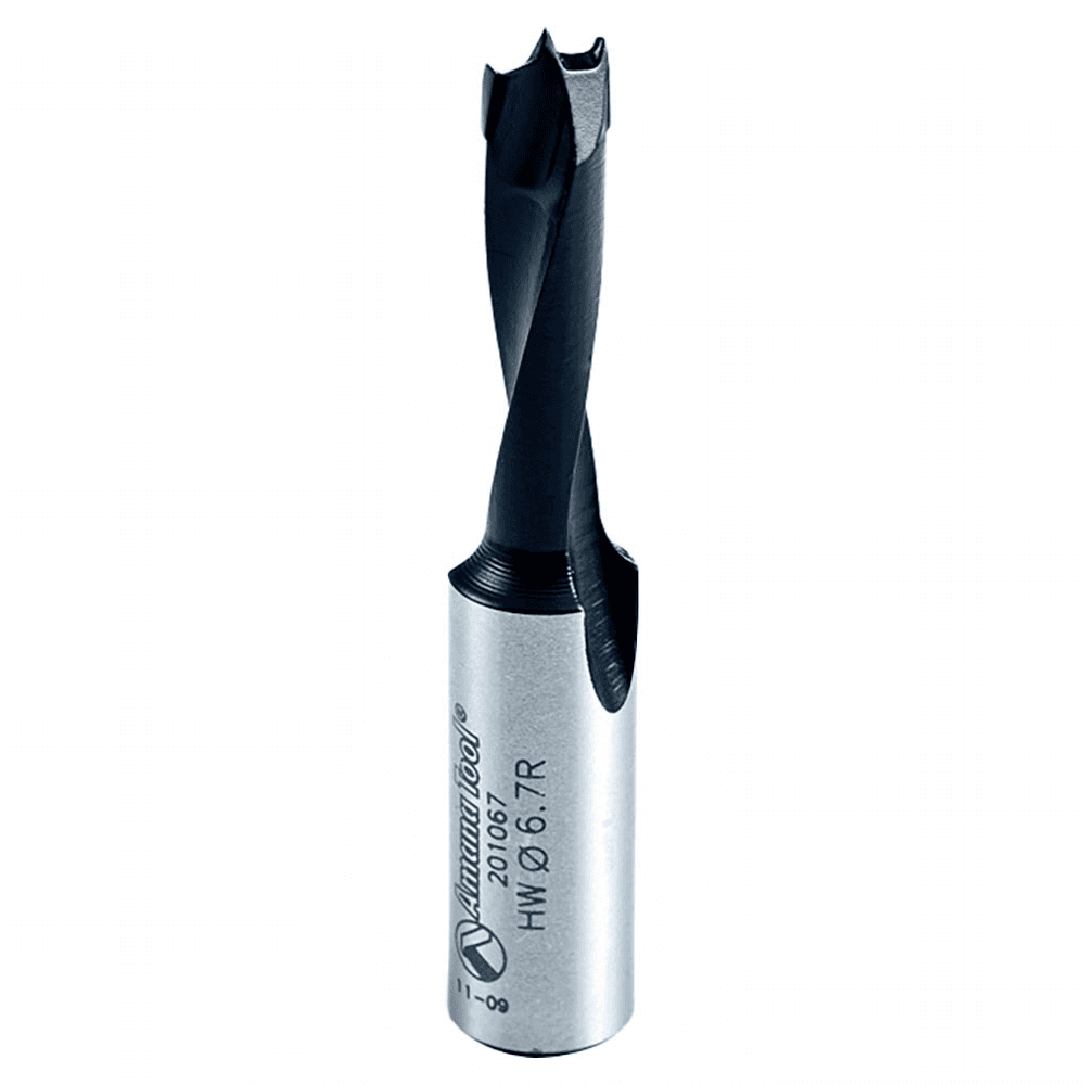 Amana 6.7mm Brad Point Boring Bit with PTFE Coating