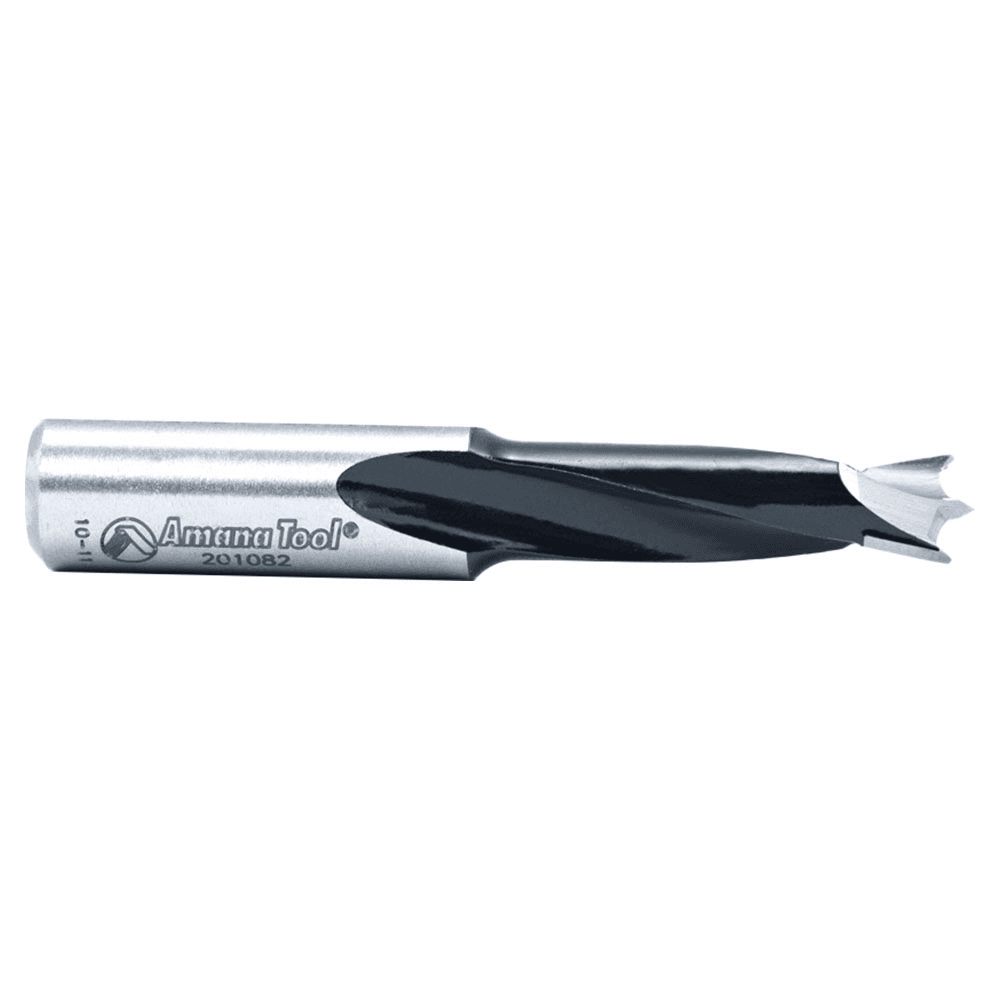 8.2mm x 57mm Brad Point Boring Bit, Left Hand, 10mm Shank - Alt Image 1