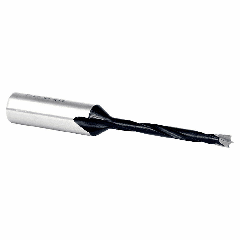 4mm x 77mm Brad Point Boring Bit, Left Hand, 10mm Shank - Alt Image 2