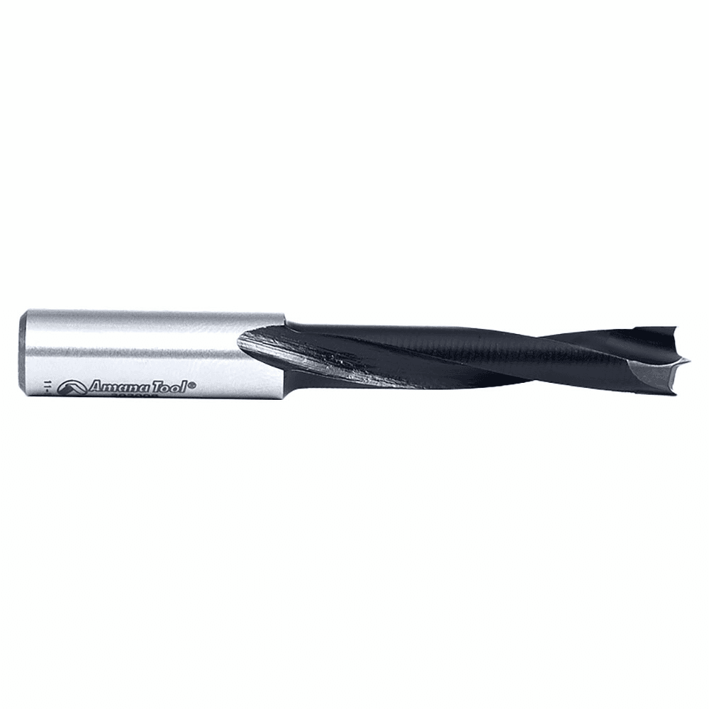 8mm x 77mm Brad Point Boring Bit, Left Hand, 10mm Shank - Alt Image 1