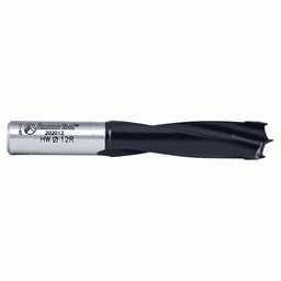 12mm x 77mm Brad Point Boring Bit, Left Hand, 10mm Shank - Alt Image 1