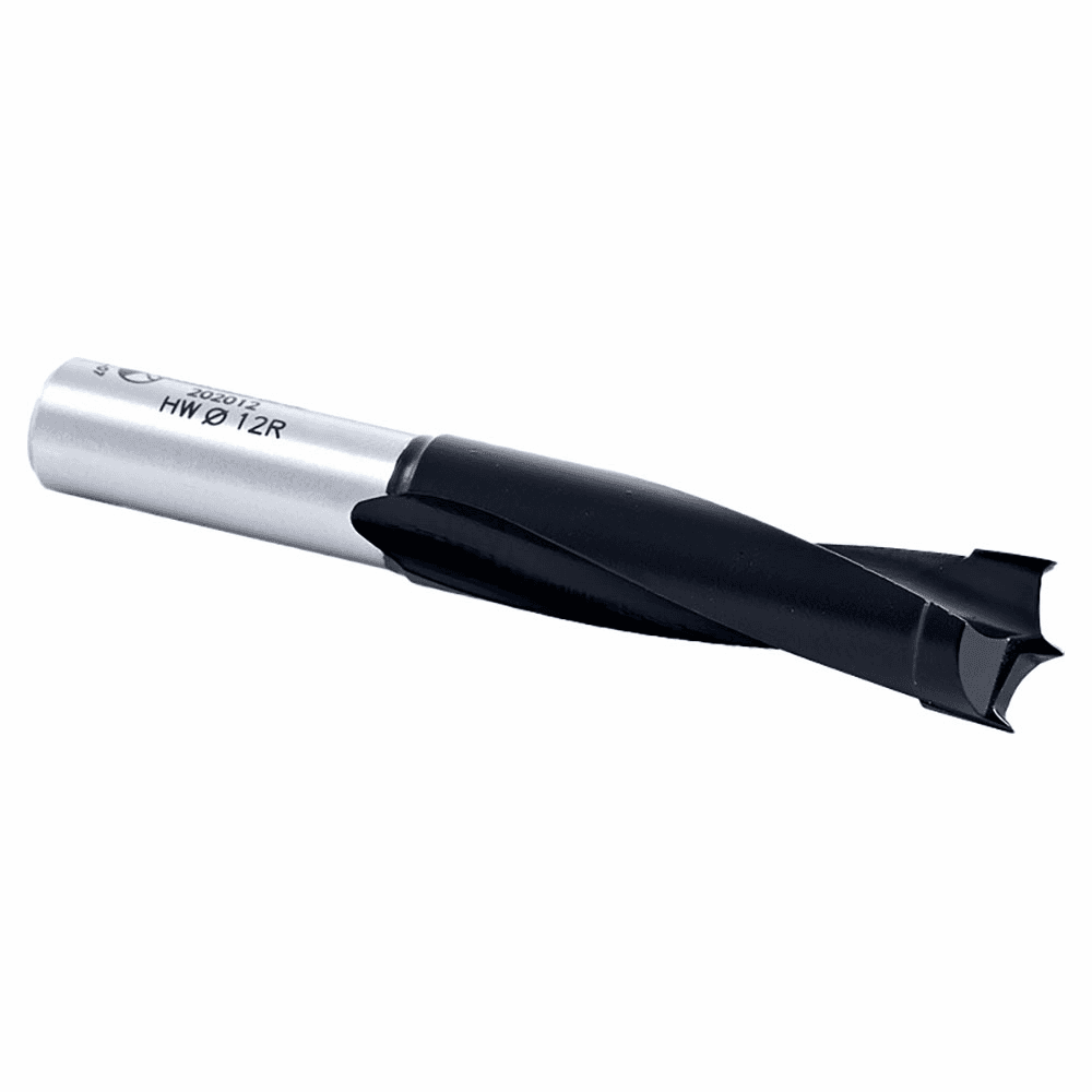 12mm x 77mm Brad Point Boring Bit, Left Hand, 10mm Shank - Alt Image 2