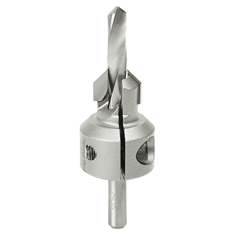Accepts drills from #2 to #18 wood screw sizes, ideal for drilling chipboard and aluminum composite material (ACM).