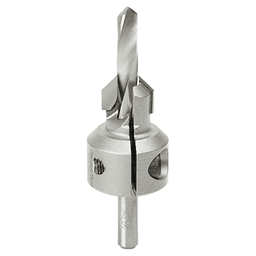 Accepts drills from #2 to #18 wood screw sizes, ideal for drilling chipboard and aluminum composite material (ACM).