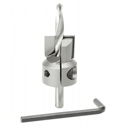 Carbide Tipped Countersink Bit for Drilling Plywood, Aluminum, and HDPE