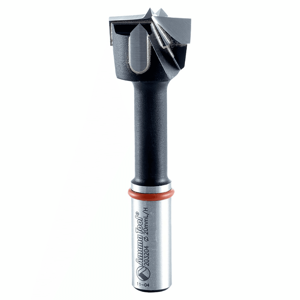 20mm x 70mm Amana Left Hand Boring Bit with 10mm Shank for Boring Machines and Drill Presses