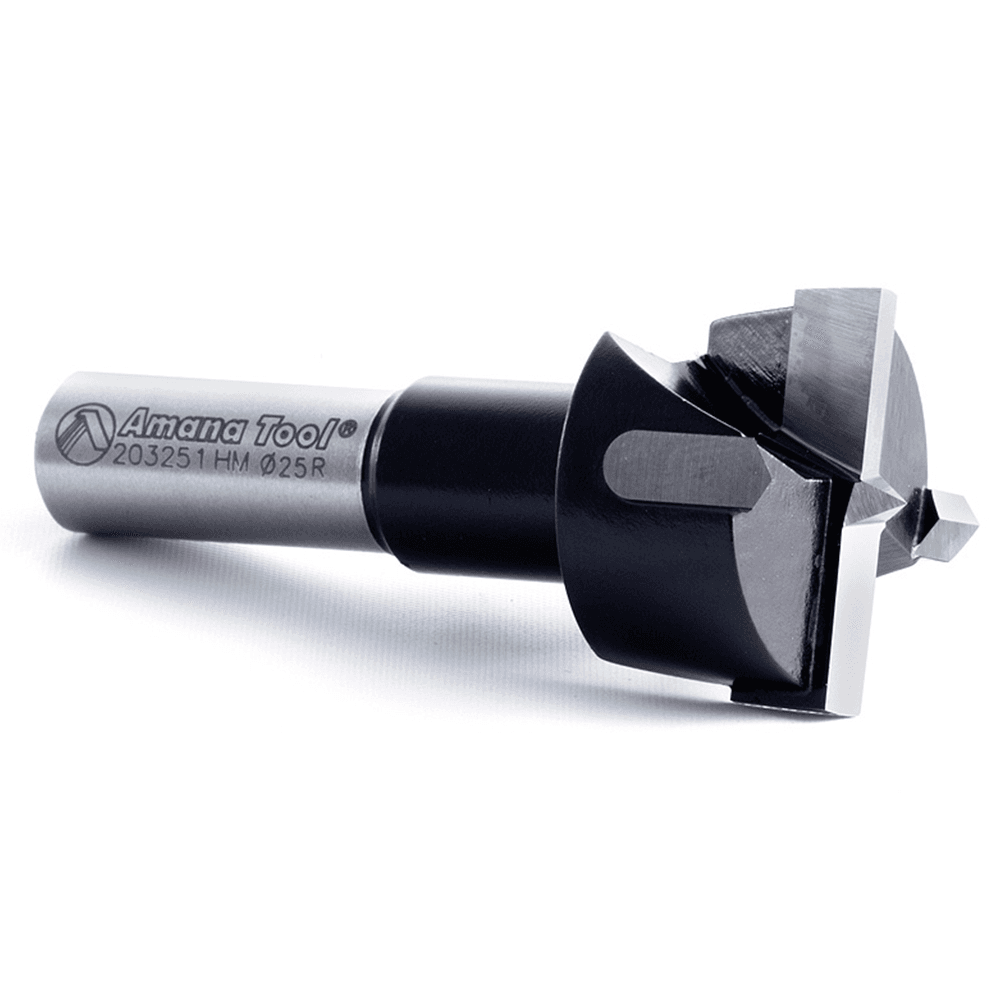 Efficiently Bore Holes on Boring Machines and Drill Presses with Amana's 10mm Shank Boring Bit