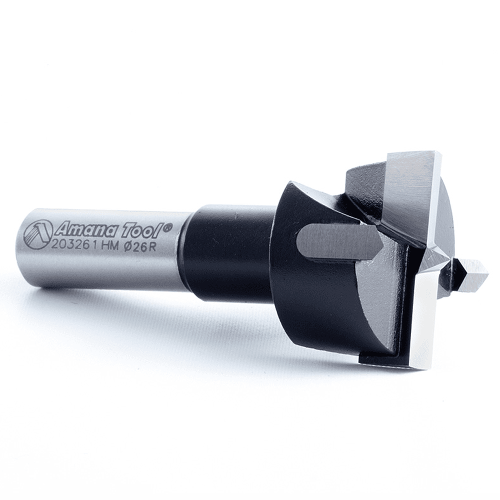 Amana hinge boring bit with 10mm shank, right hand