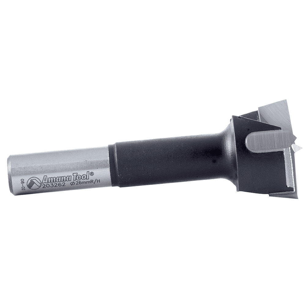 Amana's Right Hand Hinge Boring Bit - Perfect for Boring Machines and Drill Presses