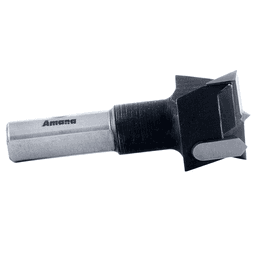 Amana's Durable 28mm x 57mm Hinge Boring Bit with 10mm Shank for Accurate Drilling