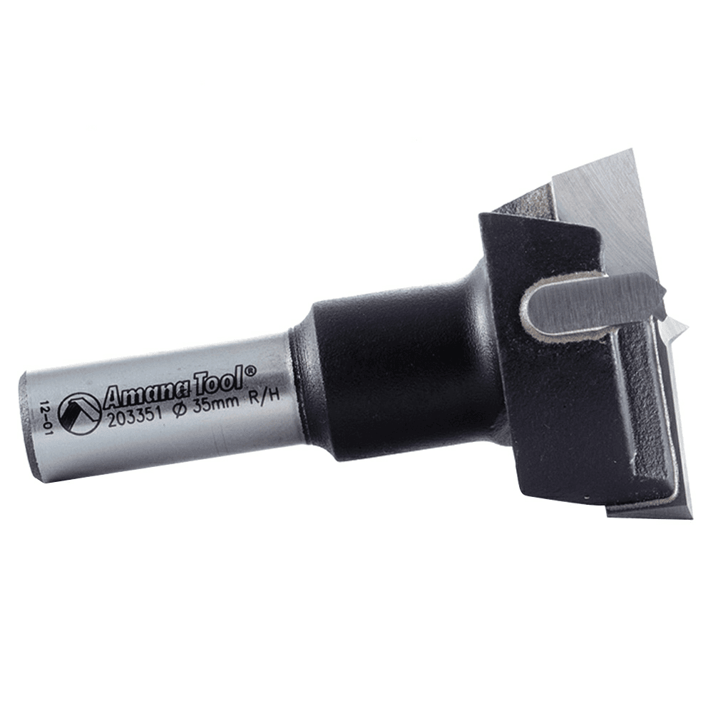 35mm x 57mm Hinge Boring Bit, Left Hand, 10mm Shank - Alt Image 1