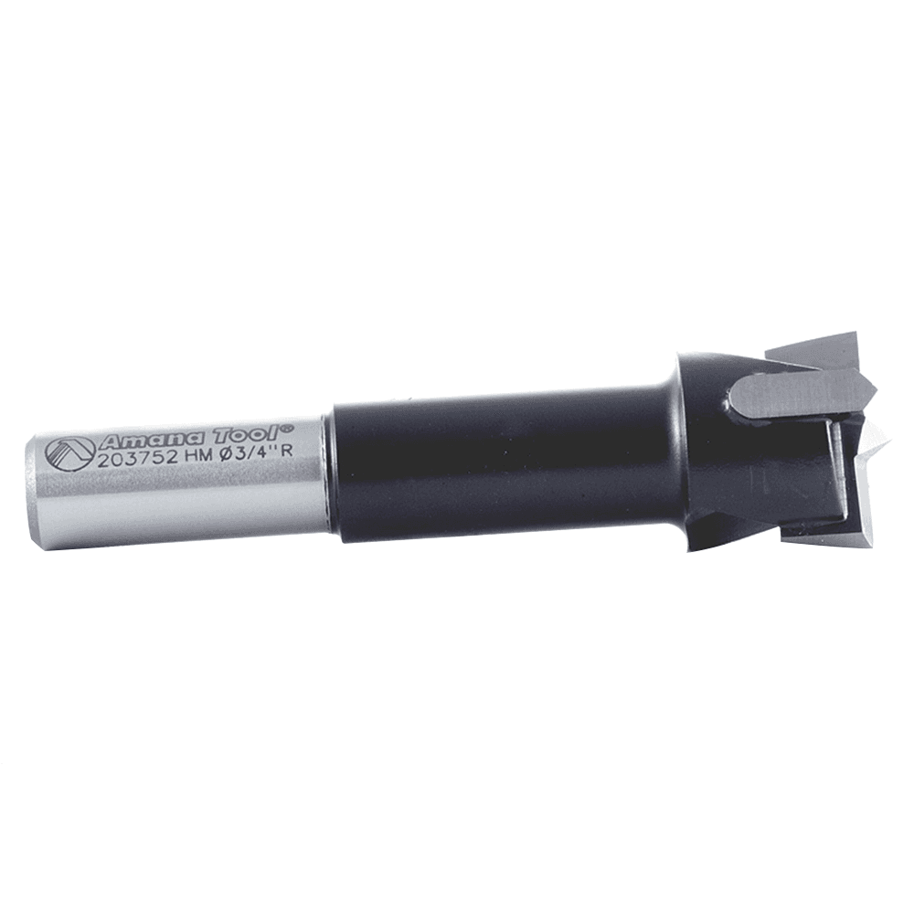 Amana 3/4" x 70mm Right Hand Hinge Boring Bit with 10mm Shank Cutting Diameter