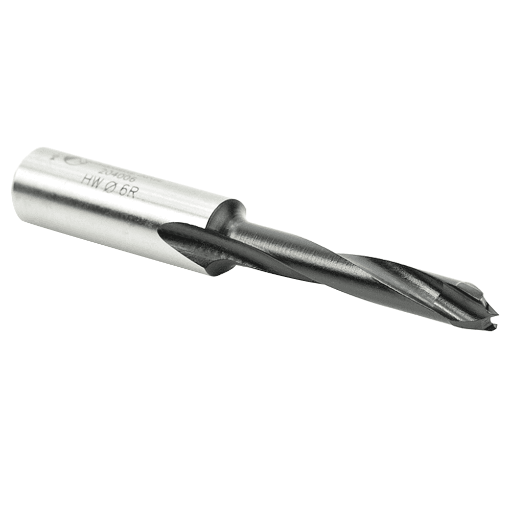 6mm x 70mm Brad Point Boring Bit, Left Hand, 10mm Shank - Alt Image 2