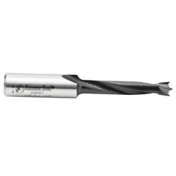 Amana 1/4" Brad Point Boring Bit with 10mm Shank and PTFE Coating